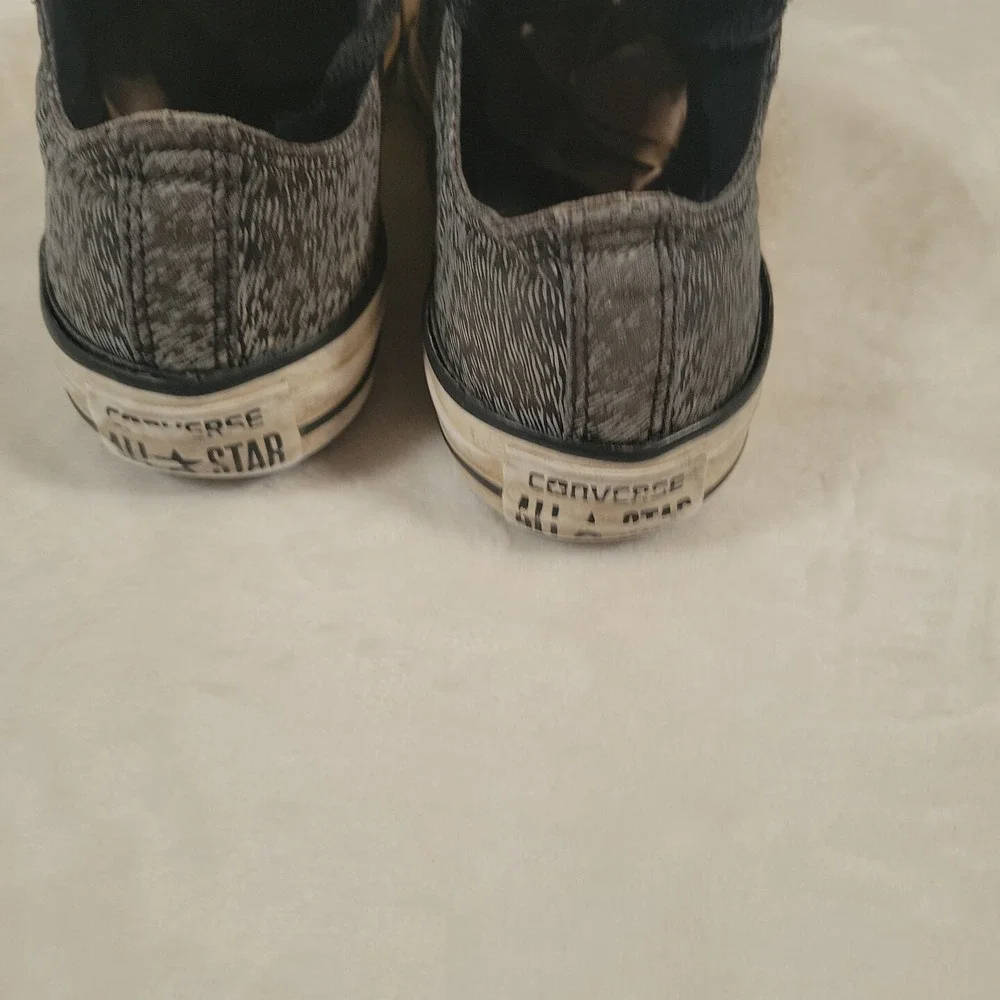 Converse Chuck Taylor All Star Black Animal Print Reflective Sneaker W Size‎ 6